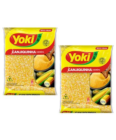 Yoki Canjiquinha (Xerem) 500g | Yellow Corn Grits 500g | Main Incredients for Many Brazilian Dishes (Canjiquinha Xer m 2 Pack) Canjiquinha Xer m 2 Pack