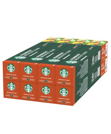 Starbucks Breakfast Blend by Nespresso medium roasting coffee capsules 8 x 10 (80 capsules) 80 pieces (1 -pack) breakfast blend single