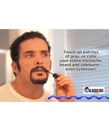 Blackbeard for Men Formula X Instant Color - Dark Brown 3 Pack 0.40 Fl Oz - Beard, Mustache, Eyebrow, and Sideburns Dye for Fast & Easy Men's Grooming - Buy Online on SooperMarket.com