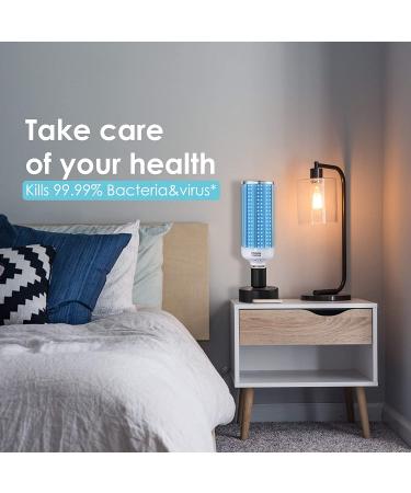 100W UV Light Sanitizer Bulb | UVC Disinfection Germicidal Lamp E26/E27 Base - Home, Office, Hotel | White - Buy Online on SooperMarket.com