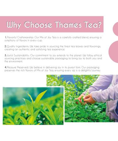 Thames Tea - Premium Flavoured Tea Selection for a Luxury British Experience | Loose Leaf Tea with Fruits | Tubebox (Mix of Joy Tea) - Buy Online on SooperMarket.com