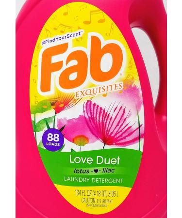 Fab Love Duet Liquid Laundry Detergent (134 oz) - Premium International Shipping - Eco-Friendly Clean - Buy Online on SooperMarket.com