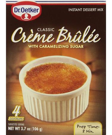 Dr. Oetker, Creme Brulee Mix, 4 Servings, 3.7oz (Pack of 3)