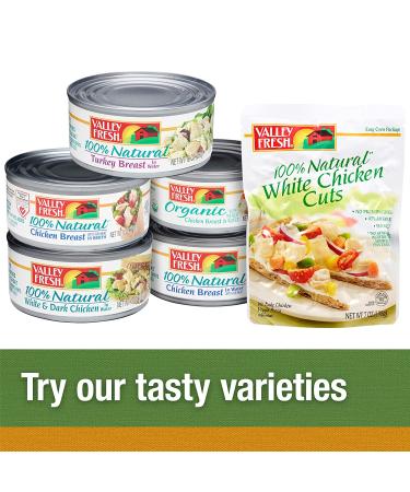 VALLEY FRESH Organic White Chicken in Water - 5oz | Premium Quality - Buy Online on SooperMarket.com