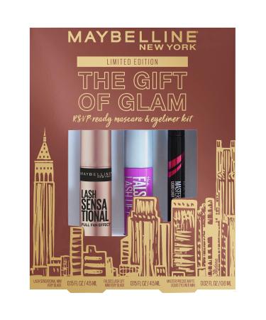 Maybelline New York The Gift Of Glam Mini Mascara and Eyeliner Makeup Gift Set, 1 Count