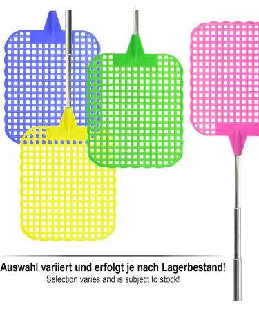 COM-FOUR 6x Telescopic Flaps - Insect Protection & Pest Control Fly Catcher - Colorful 6-Piece Set for International Shipping - Buy Online on SooperMarket.com