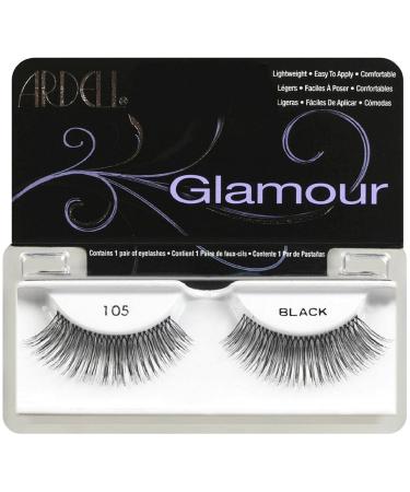 Ardell Glamour Fashion Lashes Black 105 1 ea (Pack of 9)