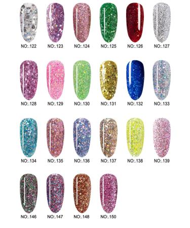 Shine Silver Glitter Hexagon Sequins Dip Powder Nails - 28g/Box, Long-lasting & No UV Light Needed (No.122) Blue - Buy Online on SooperMarket.com