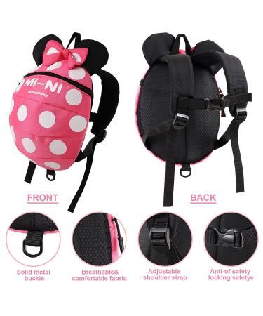 4 in 1 Toddler Harness Leash | Baby Anti Lost Wrist Link | Child Safety Tether | Walking Harness Wristband Assistant Strap Belt - Rose Red - Buy Online on SooperMarket.com