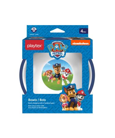 Playtex Stage 3 Paw Patrol Boys BPA Free Bowl Packs of 3 Bowls White/Blue