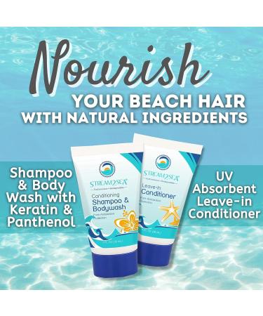 EcoConscious Travel Kit | Body & Hair Care Gift Set | Shampoo Conditioner SPF30 Sunscreen & Hydrating Lip Balm by Stream2Sea - International Shipping Available - Buy Online on SooperMarket.com