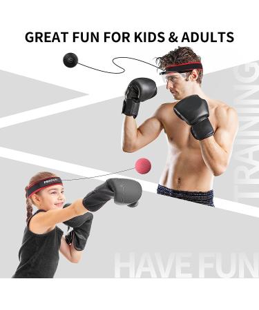 PROIRON Boxing Reflex Ball Set with Safety Glasses - Hand Eye Coordination Training Equipment for Adults and Kids - Includes 4 Balls and 2 Headbands - Ideal Boxing MMA Gift for Teenage Boys - Buy Online on SooperMarket.com