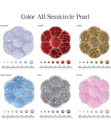 Fashion Half Beads Nail Art Decorations In Various Show Your Charm For Women And Girls Nail Art Accessories Multi-Color - Buy Online on SooperMarket.com