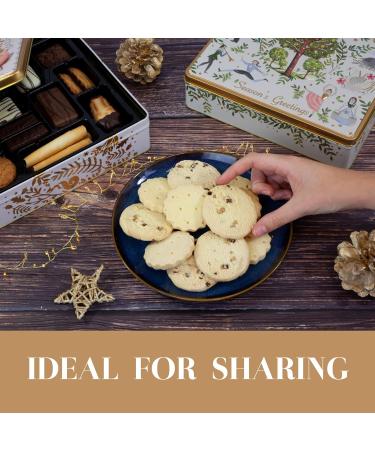 12 Days of Christmas Biscuits Tins Traditional Christmas Biscuit Tin of Shortbread Biscuits Scottish Shortbread Gift Set Biscuit Gift Box Christmas Tin of Biscuits Gift Sets for Women & Men - Buy Online on SooperMarket.com