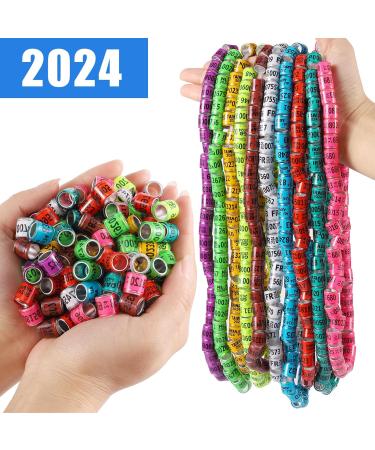100PCS Multicolor Aluminum Pigeon Leg Rings | Durable Identification Tapes for Bird Training | 2024 Footring System - Buy Online on SooperMarket.com