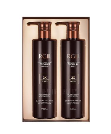 RG3 RGIII Premium Hair Loss Clinic Shampoo - Two Bottle Set | 2 Count (Pack of 1) - Buy Online on SooperMarket.com