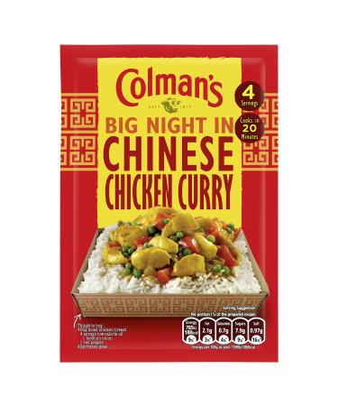 Colman's Big Night In Chinese Chicken Curry Recipe Mix 4 servings 47 g