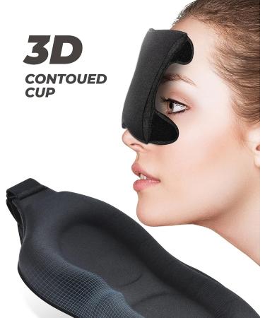 NIMOOD 3D Sleep Mask for Women and Men - Adjustable Strap, 100% Light Blocking, Breathable Blindfold for Side Sleepers - Buy Online on SooperMarket.com