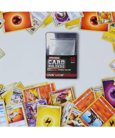 Semi Rigid Card Holders with 50 Penny Sleeves - Baseball Card Protectors 3-5/16 x 4-7/8 - 50 Pack Trading Card Sleeves - Buy Online on SooperMarket.com