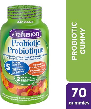 Vitafusion Probiotic Adult Gummies 2 Probiotic Strains & B12 Adult Vitamin Gummies 1000 Mcg Vitamin B12 Daily Dose Helps Metabolize Nutrients 140 Count 2 Month Supply Packaging May Vary Gummies + 1000 Mcg Vitamin B12 - Buy Online on SooperMarket.com