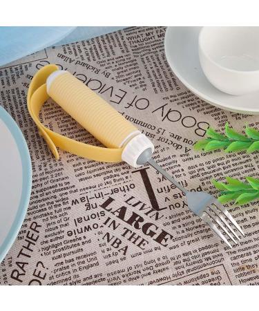 Advantage Easy Grip Fork Adaptive Utensils Stainless Steel with Rubber Handle for Disabled Patient Arthritis for Elder - Buy Online on SooperMarket.com