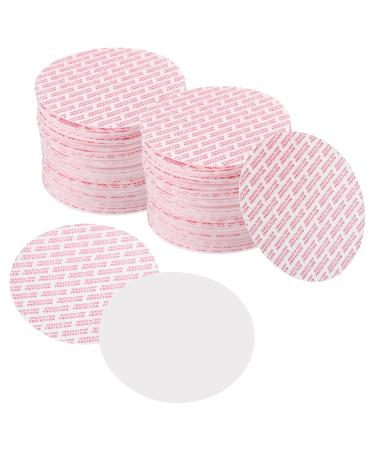 PATIKIL 89mm/3.47inch Foam Lid Liner 100Pcs PS Foam Resistant Tamper Pressure Sensitive Seal for Bottle Cap Liners Seals White Red