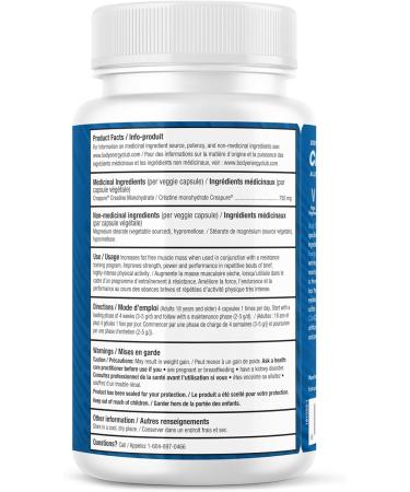 Body Energy Club Creapure Creatine - Gluten-Free Creatine Supplement for Muscle Growth - Improves Strength and Performance for Athletes - Premium Creatine Capsules for Workouts - 150 Capsules - Buy Online on SooperMarket.com