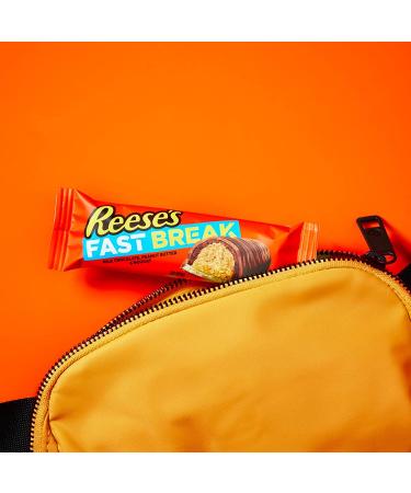 REESE'S FAST BREAK Milk Chocolate Peanut Butter Nougat Candy Bar 18ct - Halloween Bulk Candy - Buy Online on SooperMarket.com