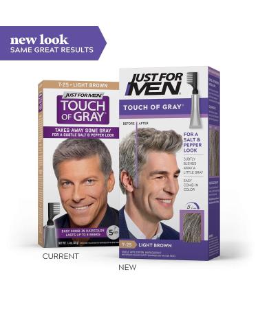 Buy Touch of Gray Men's Hair Color Light Brown (Pack of 6) - International Shipping Available - Buy Online on SooperMarket.com