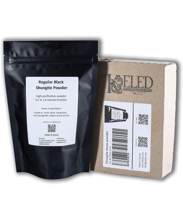 Keled Rocks Shungite Powder 230g - EMF Shielding Paint Craft & Orgonite Supplies - Pure Natural Shungite Stones Type II - Buy Online on SooperMarket.com