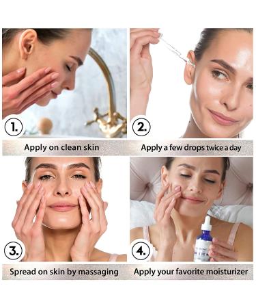 Hydrating Hyaluronic Acid Serum for Face and Lips (2 Oz) - Medical Grade Formula for All Skin Types - Paraben and Fragrance-Free - Buy Online on SooperMarket.com