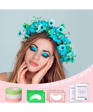 9 Rolls Eyelash Extension Tape with 60 Pairs of Under Eye Gel Pads - Breathable Fabric Lash Tape for Eyelash Extensions - Beauty Tool Set - Buy Online on SooperMarket.com