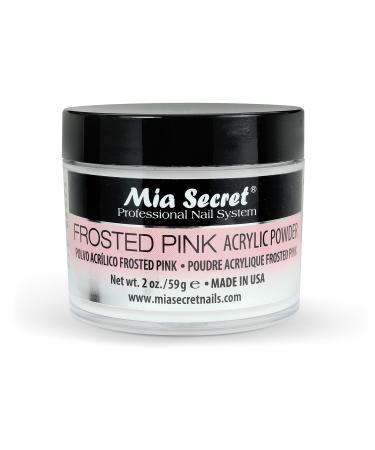 Mia Secret - Frosted Pink Acrylic Powder 2oz & 1oz - Pick Yours - New Item! (2oz) 2 Ounce (Pack of 1)