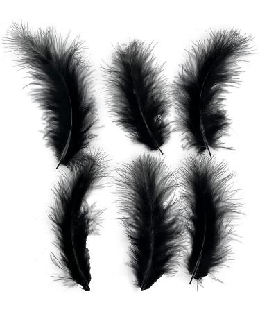 100pcs Black Feathers for Crafts & Dreamcatcher Making - DIY Fringe Trim & Colored Material - Buy Online on SooperMarket.com