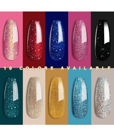 Likomey Gel Nail Polish 15ml - Colorful Black Glitter | Soak Off UV Gel for Salon & Home Manicures - Buy Online on SooperMarket.com