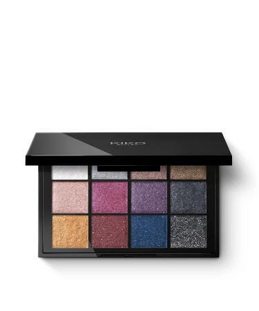 KIKO Milano Cult Colours Eyeshadow Palette 02 | Palette with blendable eyeshadow Shocking Sparkle Shades 1 piece (1 pack)