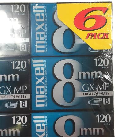 Maxell 8mm GX-MP 120 Videotapes (6-pack) - Buy Online on SooperMarket.com