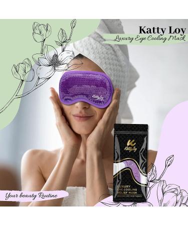 Katty Loy Gel Eye Mask - Luxury Cooling Eye Mask for Hot Cold Therapy - Relieves Puffy Eyes, Dark Circles, Headaches, Migraines & Sinus Pain - Reusable (1 Count) - Buy Online on SooperMarket.com