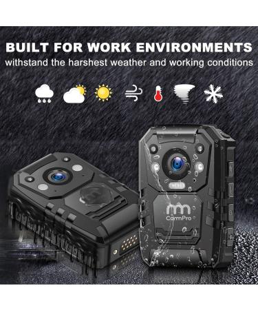 64GB Memory CammPro I826 Police Body Camera | 1296P HD | Waterproof | Night Vision | GPS | Law Enforcement & Security Guard Recorder - Buy Online on SooperMarket.com