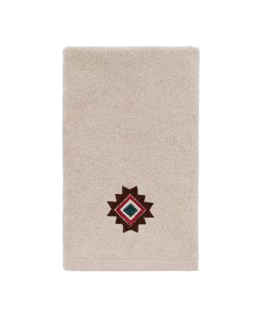 Avanti Linens - Fingertip Towel, Soft & Absorbent Cotton Towel (Navajo Dance Collection) Linen Embroidered Fingertip Towel