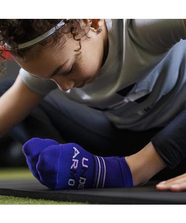 Under Armour Youth Essential 2.0 Lightweight No Show Socks - 6 Pack, Small, Lipstick Pink Assorted - Buy Online on SooperMarket.com