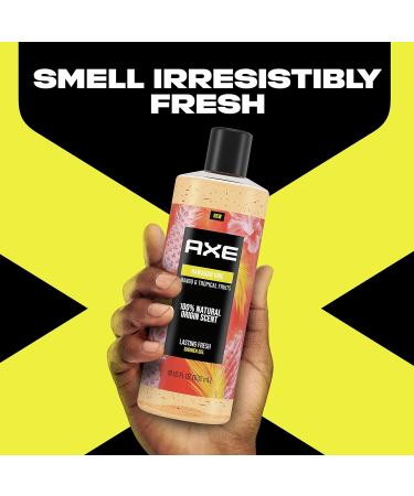 AXE Hawaiian Vibe Body Wash for Men | 100% Natural Scent, Plant Based | 18 oz, 4 Pack - Buy Online on SooperMarket.com