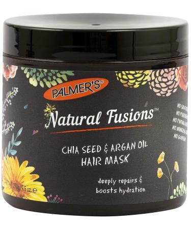 Palmer's Natural Fusions Chia Seed and Argan Oil Hair Mask  for Deep Repair and Hydration  9.5 Ounces 9.5 Ounce (Pack of 1)
