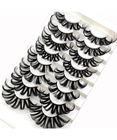 25mm 3D Fluffy Mink Lashes - 8 Pairs of Dramatic Faux Mink Eyelashes for Big Eye Makeup | Heracks - Buy Online on SooperMarket.com
