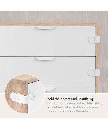 Reer Cabinet & Drawer Lock - 3 Piece Value Pack | Child Safety Expert | White - Shop Internationally - Buy Online on SooperMarket.com