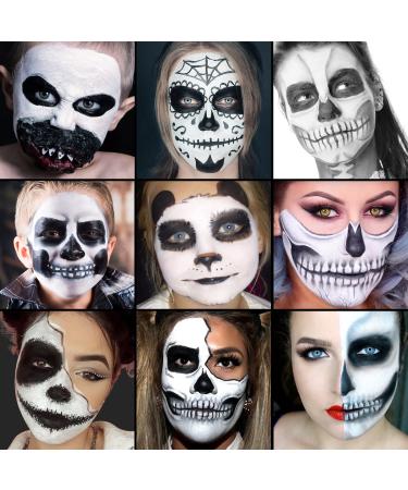 Buy Non-Toxic Clown White Face & Body Paint Stick - Blendable Makeup for SFX Halloween & Cosplay Parties | 0.75 Oz - Buy Online on SooperMarket.com