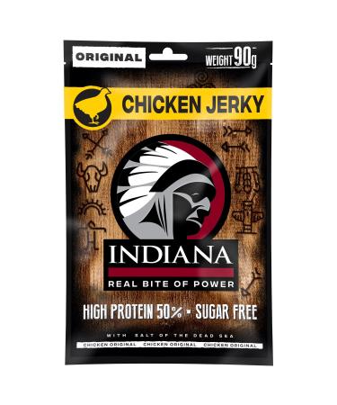 Buy Indiana Beef Jerky - High Protein No Added Sugar Snack | 18g Salami Snack (10 x 90g) - International Shipping - Buy Online on SooperMarket.com