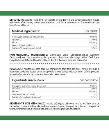 Nature's Bounty Advanced Collagen Formula with Vitamin C and Calcium 90 Tablets - Buy Online on SooperMarket.com