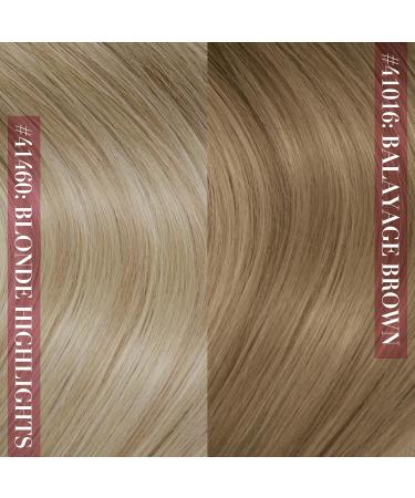 Shop Youngsee Balayage Clip In Hair Extensions - Real Human Hair 55cm Long Brown & Blonde - 7 Pieces - Buy Online on SooperMarket.com