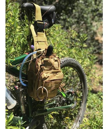 JupiterGear Tactical Military Sling Backpack - Khaki | Adjustable Strap | Outdoor Daypack Backpack - Buy Online on SooperMarket.com